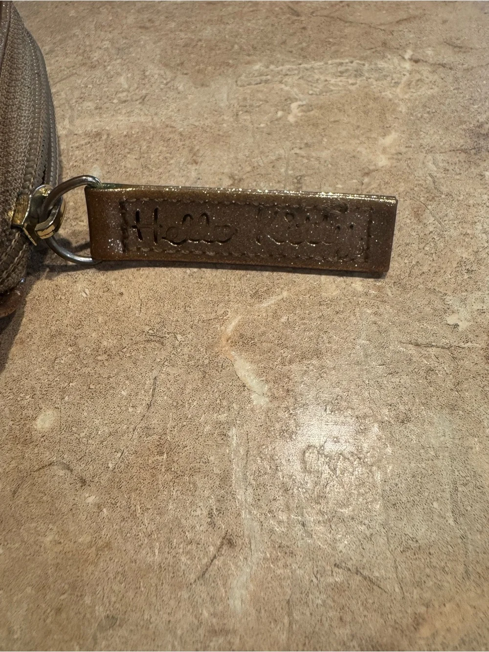 Hello Kitty Metallic Bronze Embossed Wallet